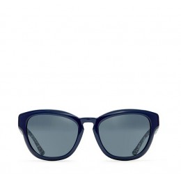Tory Burch Mirror-T Square Cat-Eye Sunglasses Ty Navy Print