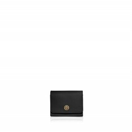 Tory Burch Robinson Multi-Gusset Card Case Black