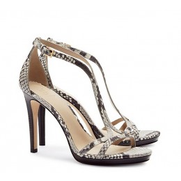 Tory Burch Shelley Snake-Print Sandal Roccia