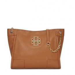 Tory Burch Britten Small Slouchy Tote Bark