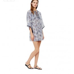 Tory Burch Two-Band Jelly Slide Poppy Coral