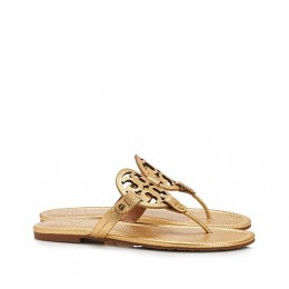 Tory Burch Miller Metallic Sandal Gold