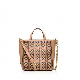 Tory Burch Embellished Mini Tote Camello