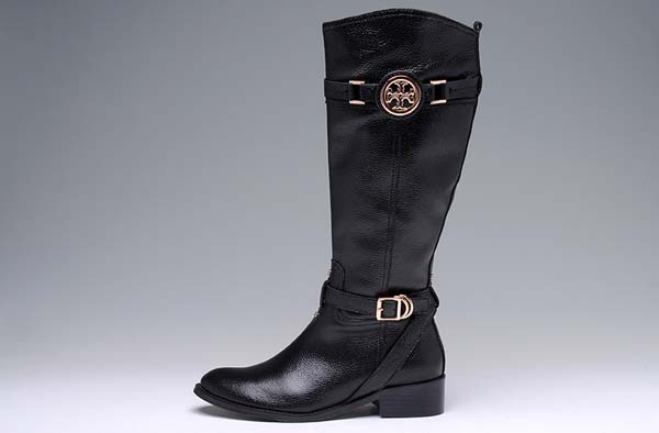 Tory Burch Calista Riding Black Boots