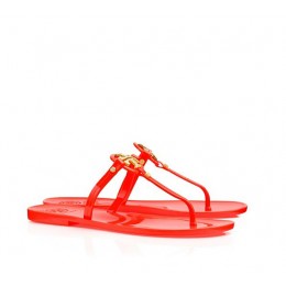 Tory Burch Mini Miller Jelly Thong Sandal Poppy Coral