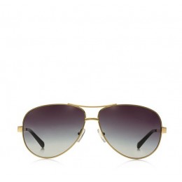 Tory Burch T-Print Aviator Sunglasses Ty Gold Black