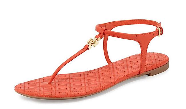 Marion (Matte) Quilted Leather Logo Sandal Women's