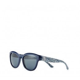 Tory Burch Mirror-T Square Cat-Eye Sunglasses Ty Navy Print