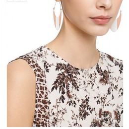 Tory Burch Multi-Color Drop Earring Ivory Rose Gold