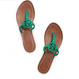 Tory Burch Mini Miller Flat Thong Sandal Pond Green