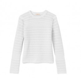 Tory Burch Crewneck Sweater White
