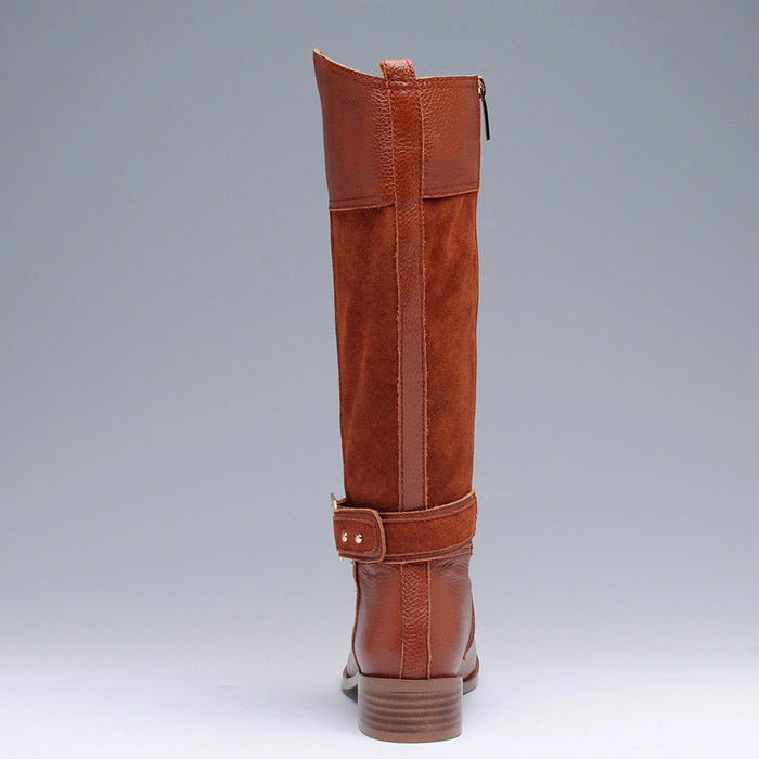 Tory Burch Tenley Flat Riding Boot Almond
