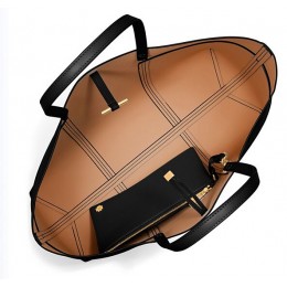 Tory Burch Block-T Large Tote Black