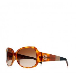 Tory Burch Semi-Square Sunglasses Ty Honey Tort Block