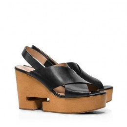 Tory Burch Infinity T Crisscross Clog Sandal Black