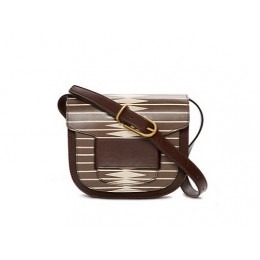 Tory Burch Crescent Printed Small Cross-Body Diamond Stripe