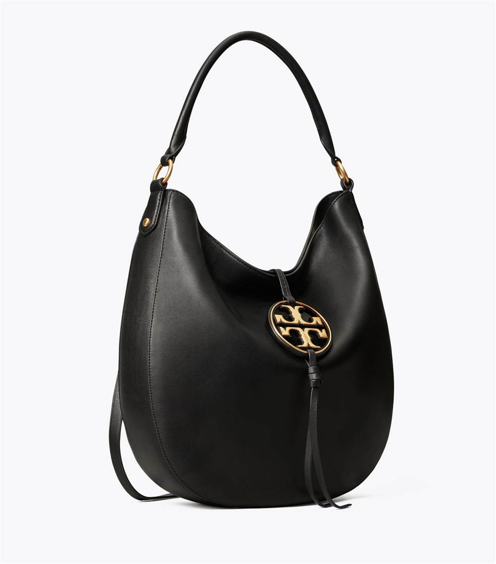 MILLER METAL-LOGO SLOUCHY HOBO