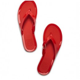 Tory Burch Logo Jelly Thong Sandal Masai Red