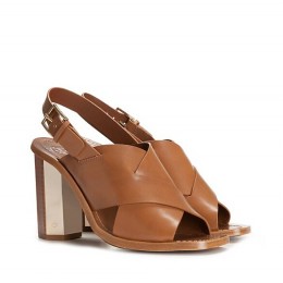Tory Burch Bleecker Slingback Sandal Natural Bark Natural Bark