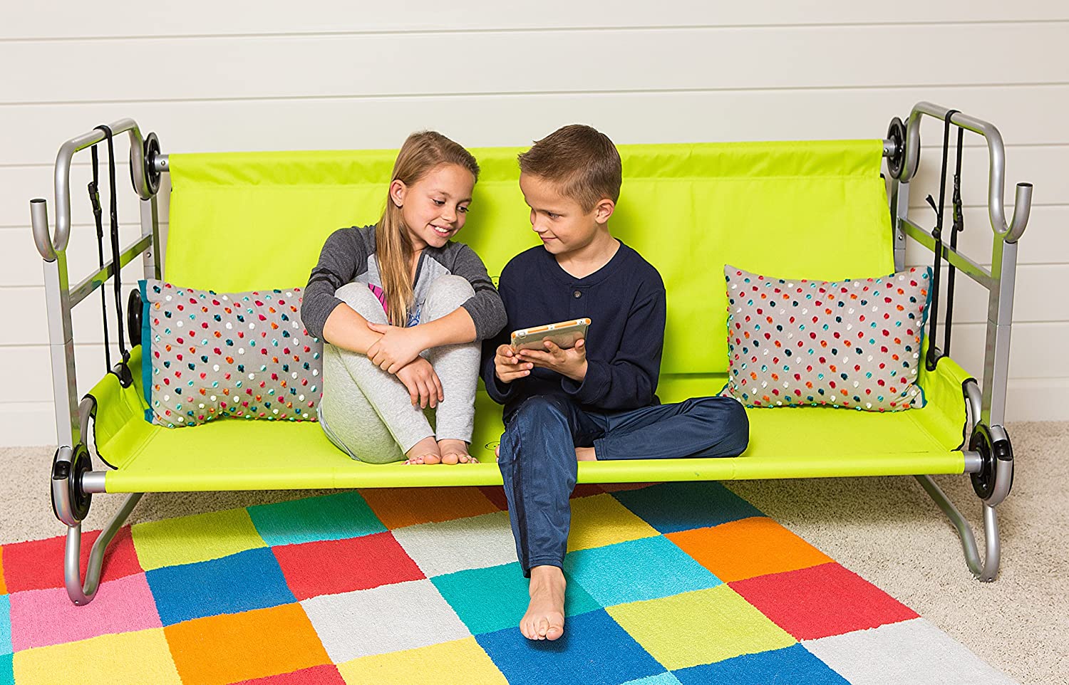 Versatile Children's Portable Mobile Camping Bunk || Sitting Bench