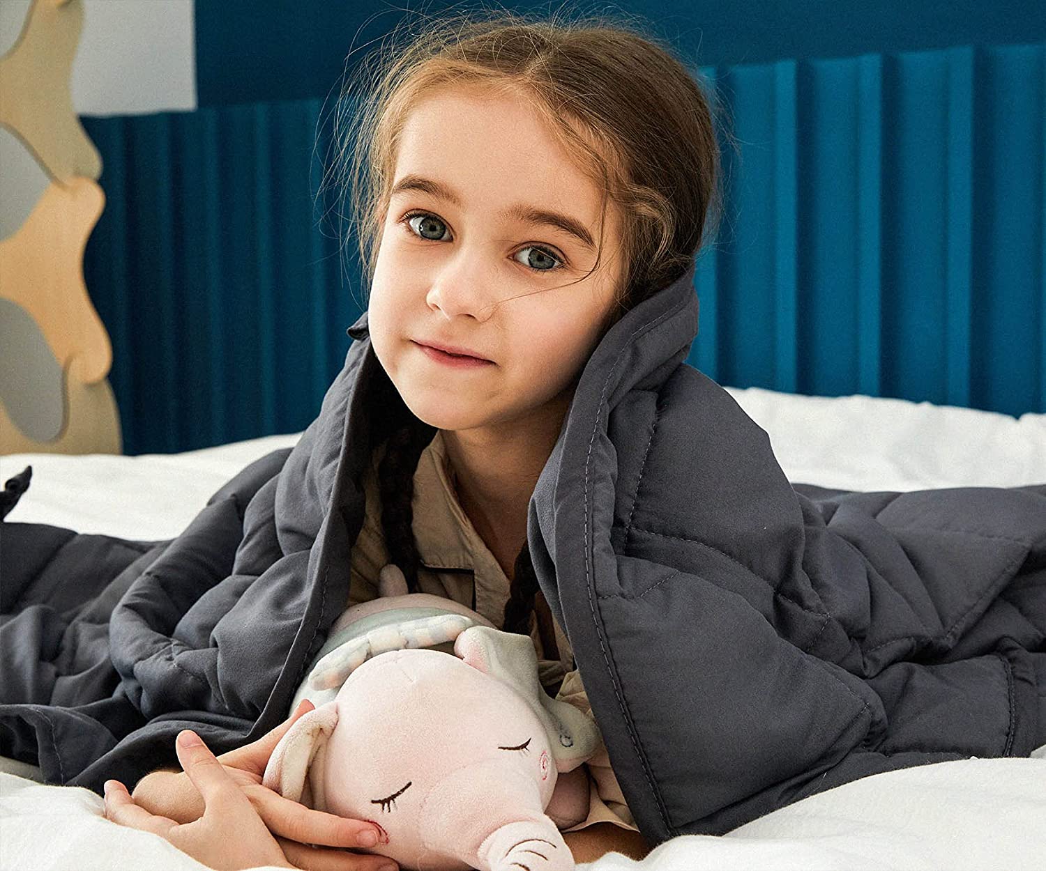 Heavy Blanket for Adult, Premium Cotton with Natural Glass Beads