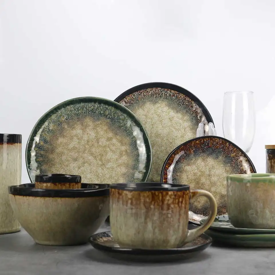 58pcs deluxe ceramic tableware set