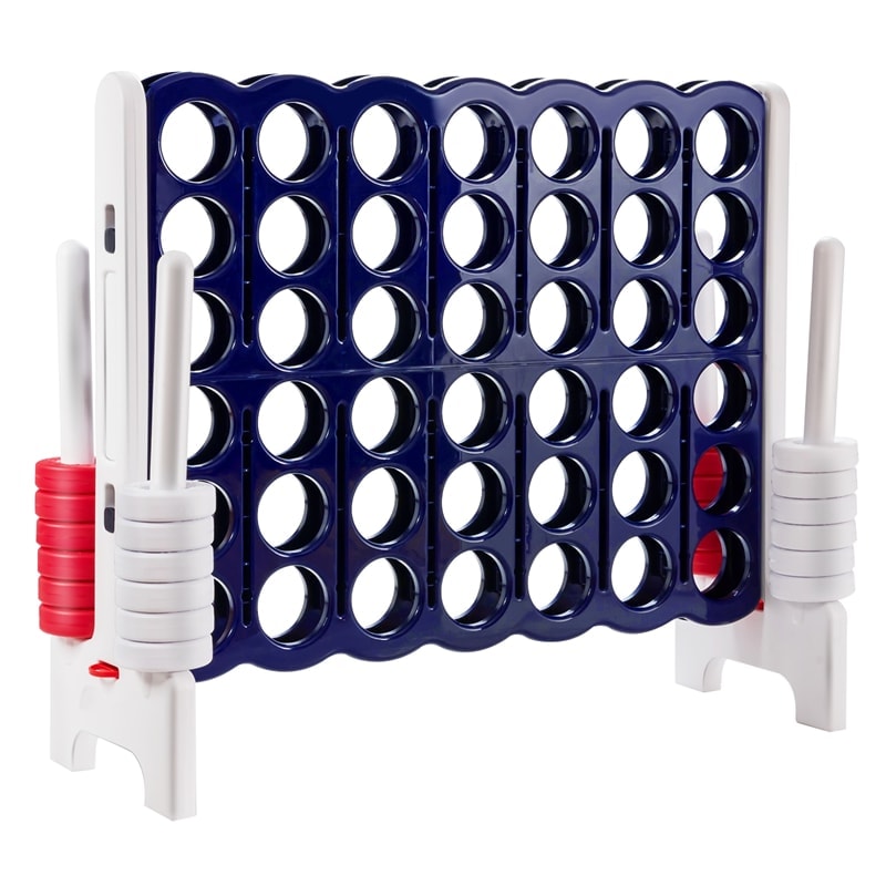 Jumbo 4-to-Score 4-in-A-Row Giant Game Set for Kids Adults