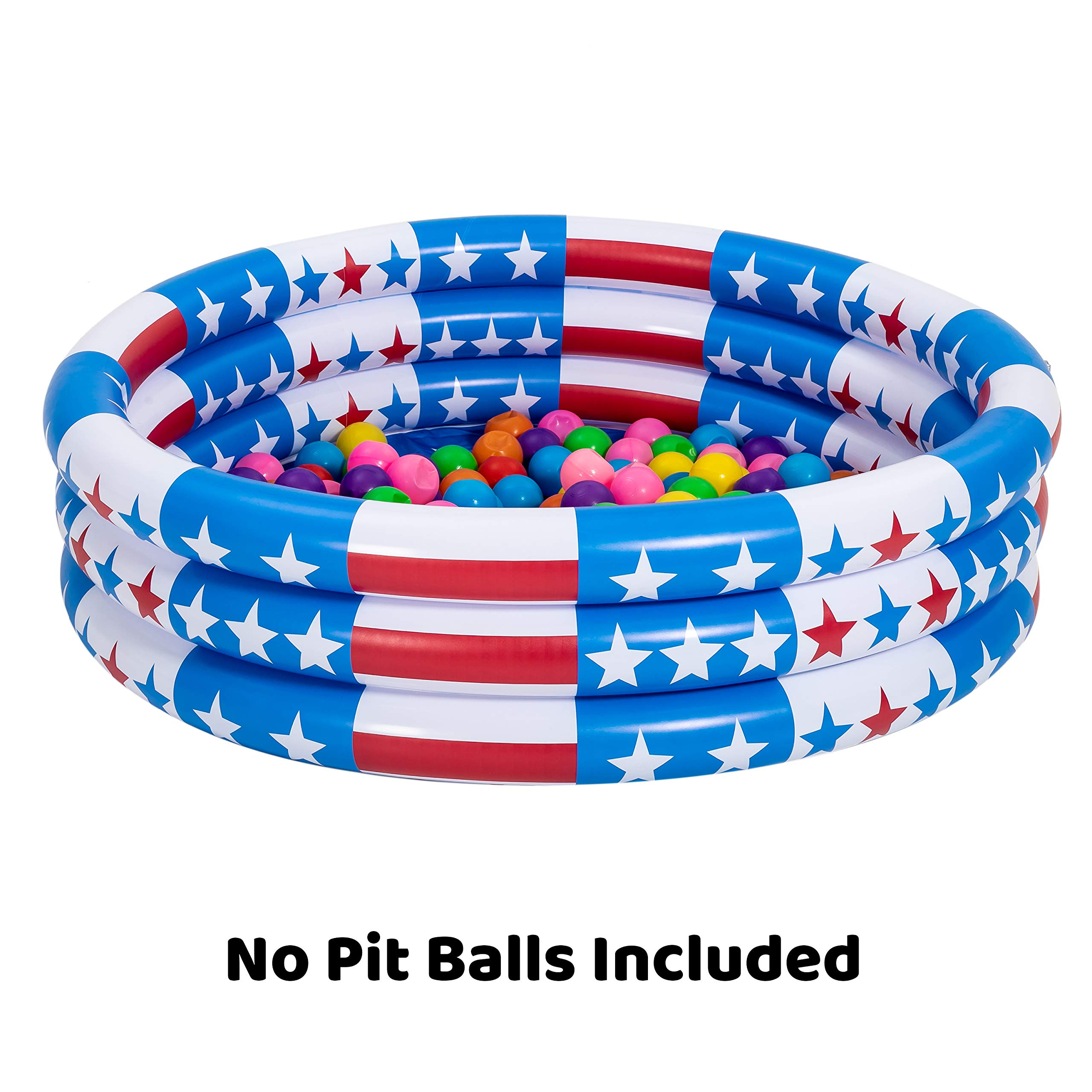 Clearance - 58in American Flag Inflatable Kiddie Pool