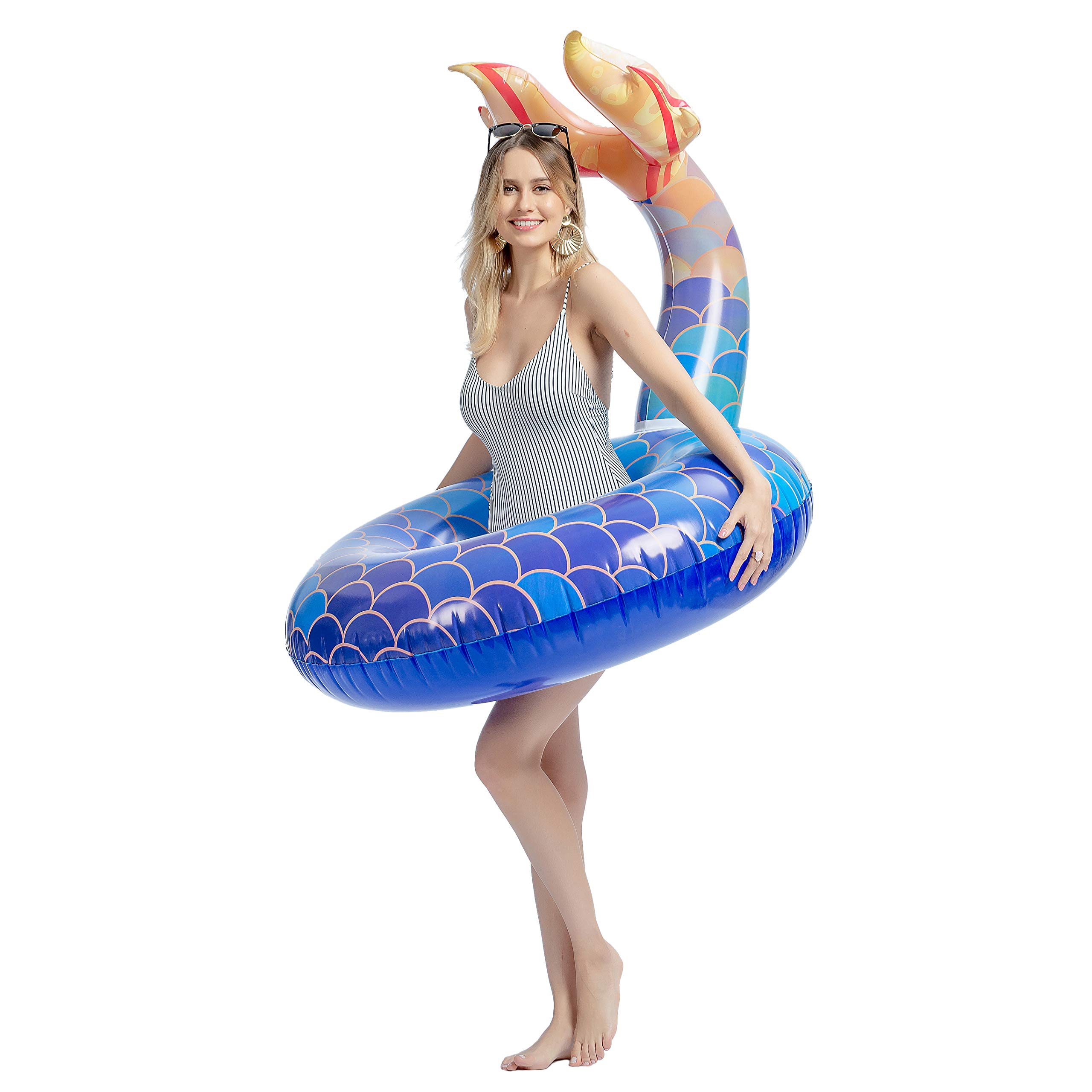 Clearance- Inflatable Mermaid Tail Pool Float