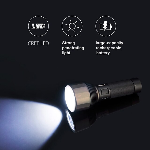 NexTool 2000 LM Flashlight IPX7 Waterproof Rechargeable 5000mAh LED Light Type-C Quick Charge Seaching Torch for Outdoor