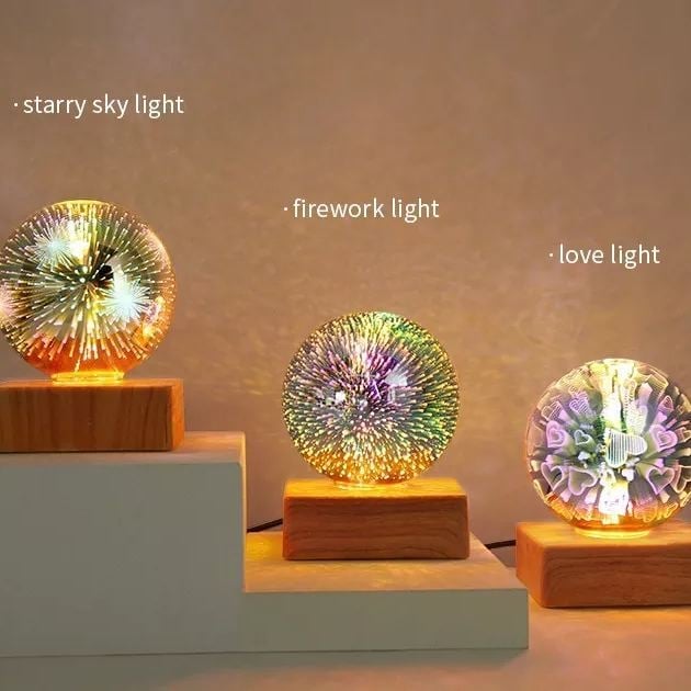 Colorful LED Crystal Ball Night Lamp