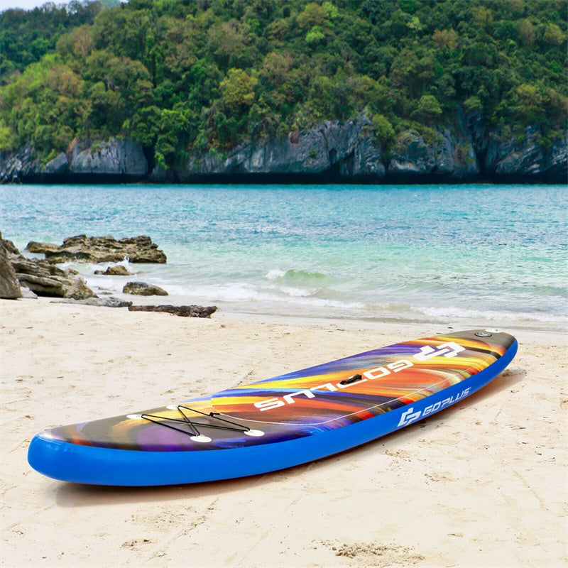 11' Inflatable Stand Up Paddle Board with Backpack Aluminum Paddle Pump
