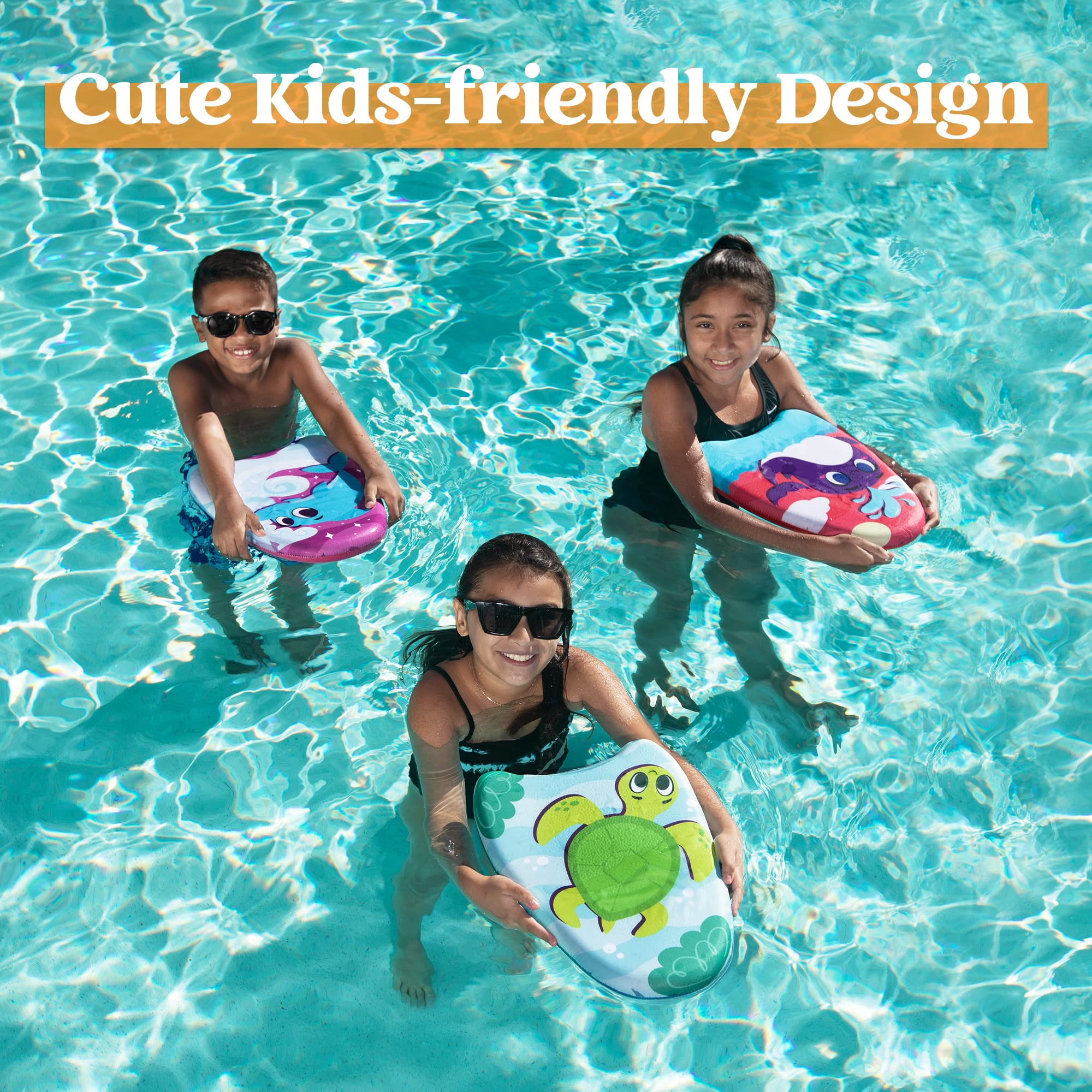 Clearance - 3 Pack Learn-to-Swim Kickboard,  Whale, Dolphin, & Turtle