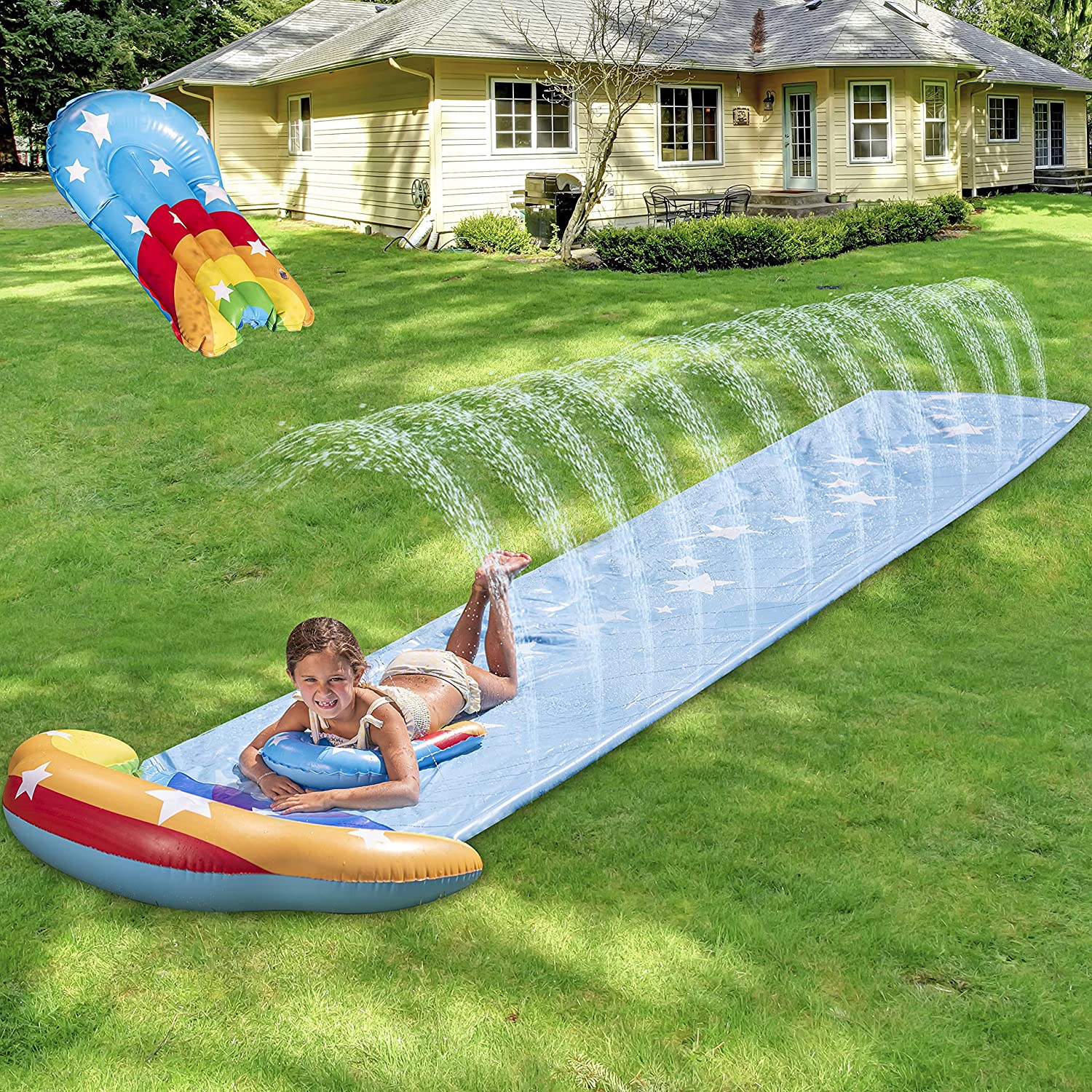 Clearance -  Water Slip Slide with Bodyboard