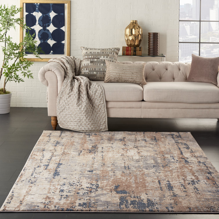 Addie Slate Gray/Light Beige/Ivory Rug