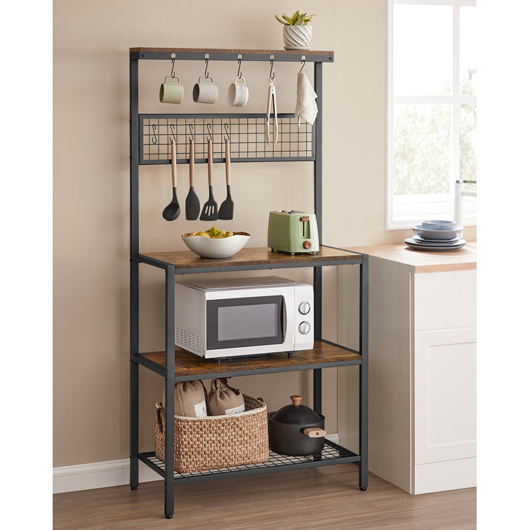 Thierry 33.1'' Standard Baker's Rack with Microwave Compatibility