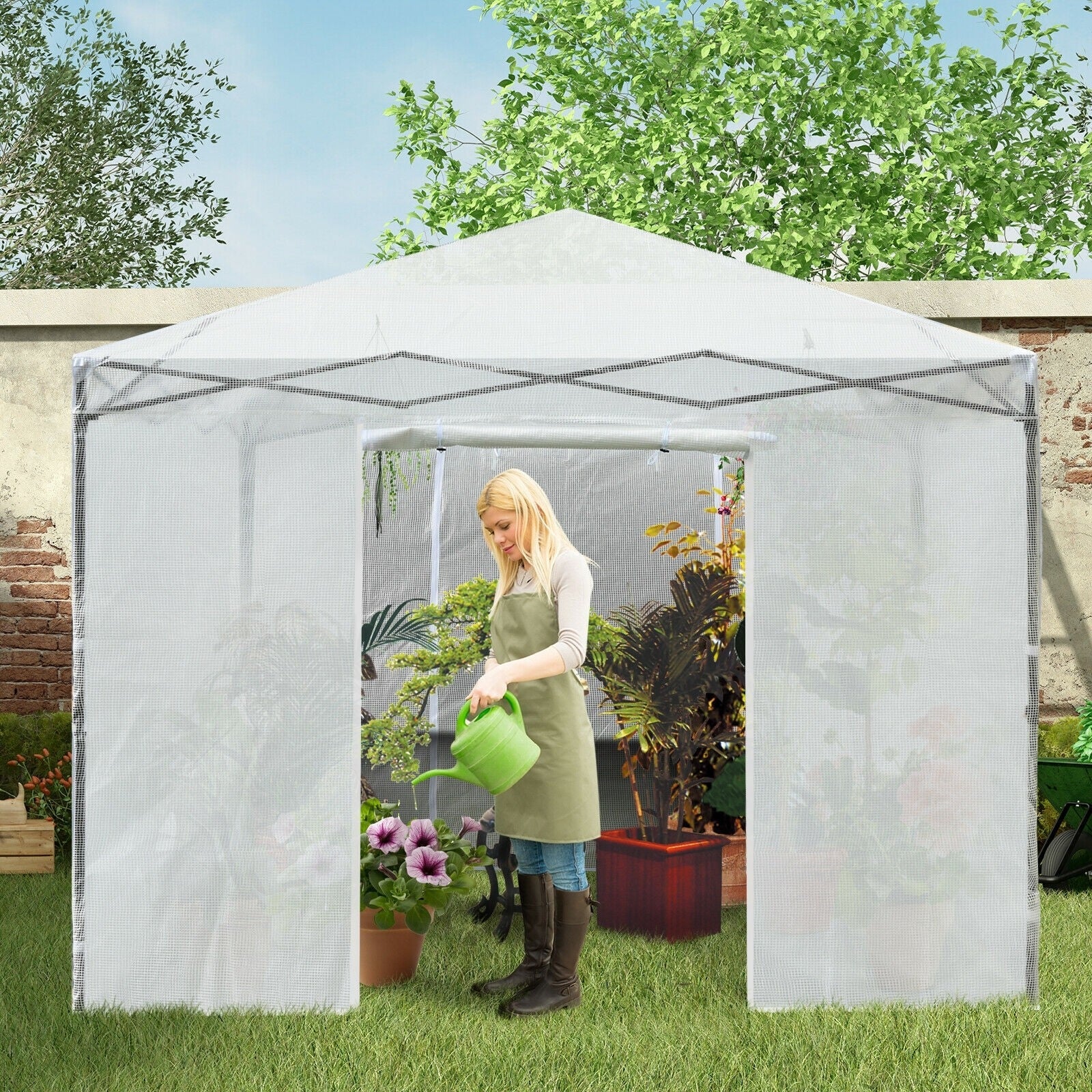 Outdoor Portable Mini Walk-in Garden Greenhouse