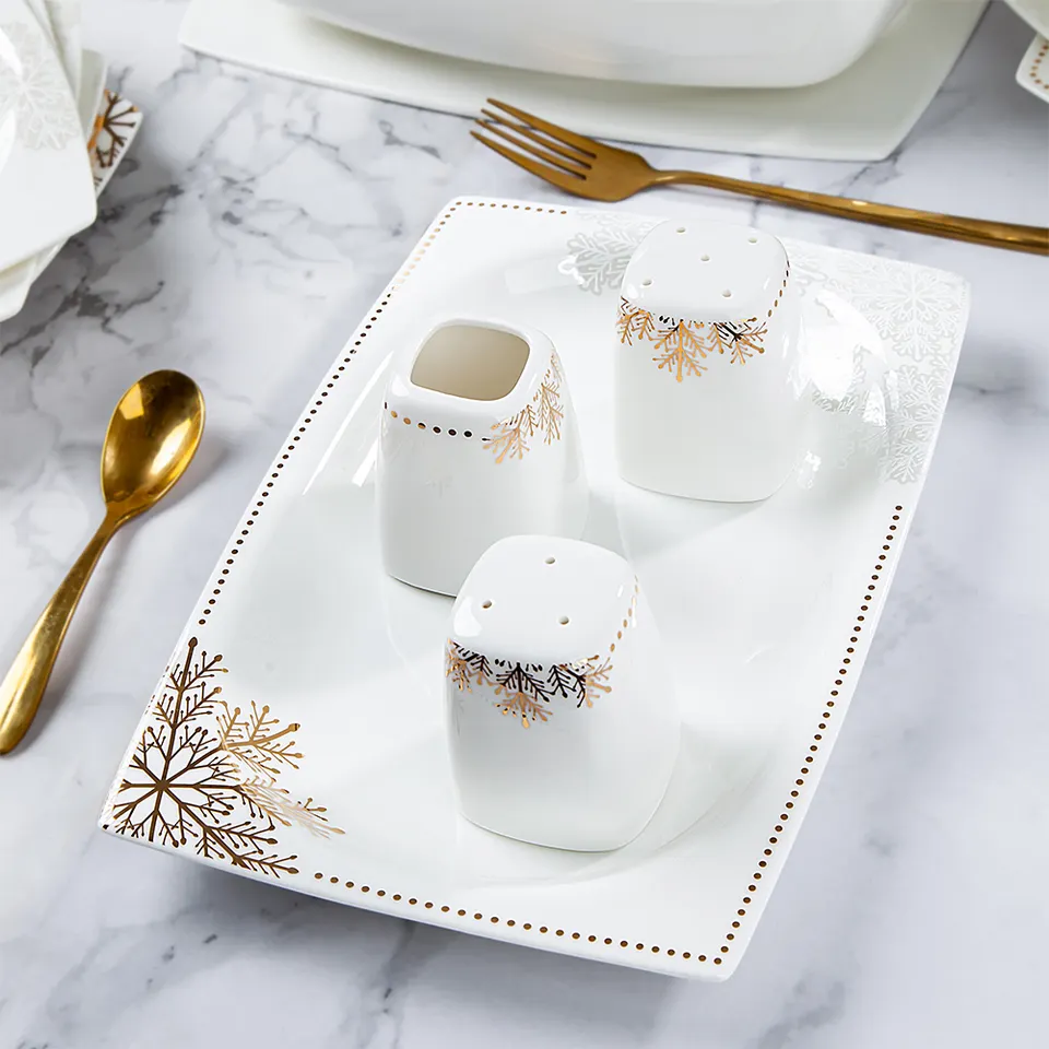 58pcs deluxe ceramic tableware set