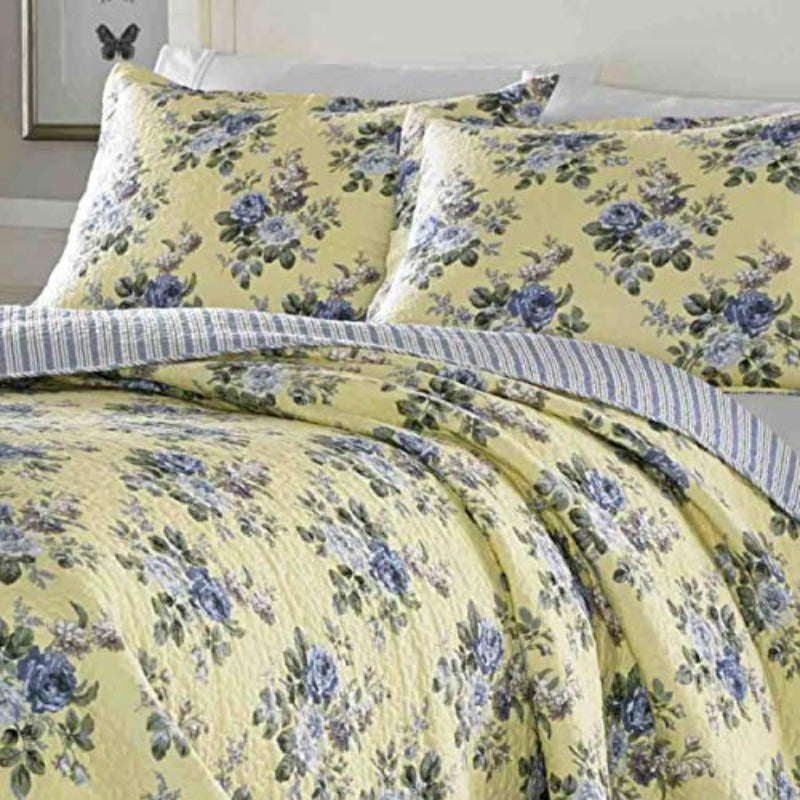 Luxury Premium Ultra Soft Quilt Coverlet, Comfortable 3 Piece Bedding Set, All Season Stylish Bedspread