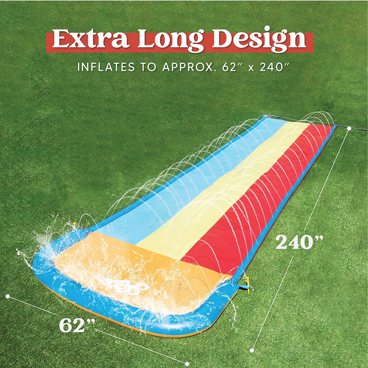 Clearance - 3 Person Deluxe Water Slides with 3 Boogie Boards