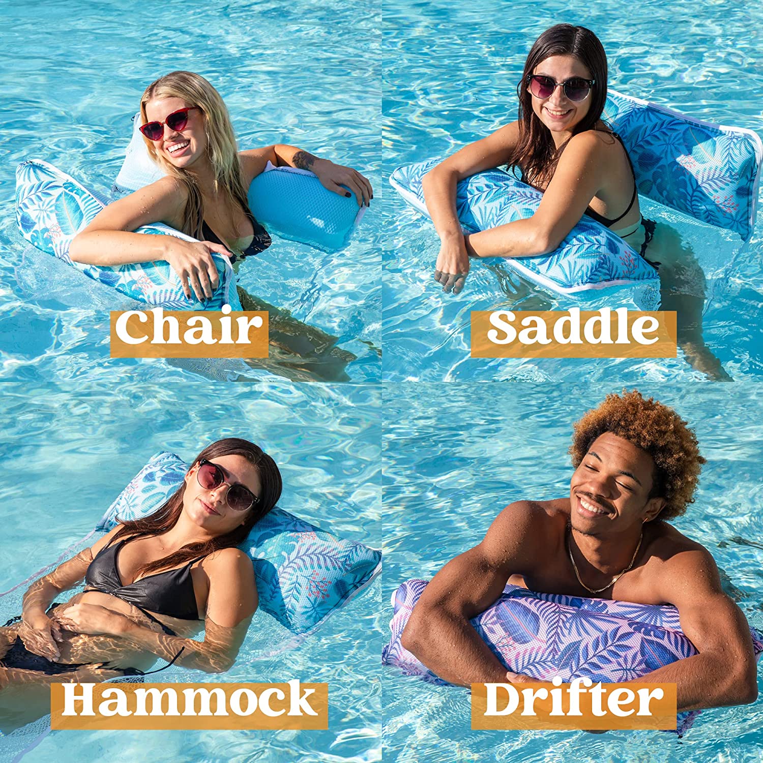 Clearance - 3 Pack Fashion Pattern Hammock (Purple, Teal, Blue)