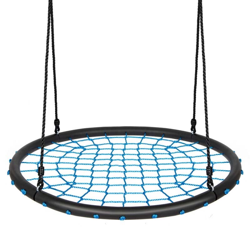40'' Kids Round Spider Web Tree Saucer Swing Set