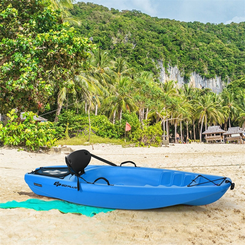 6ft Sit-On-Top Youth Kids Kayak with Paddle and Folding Backrest