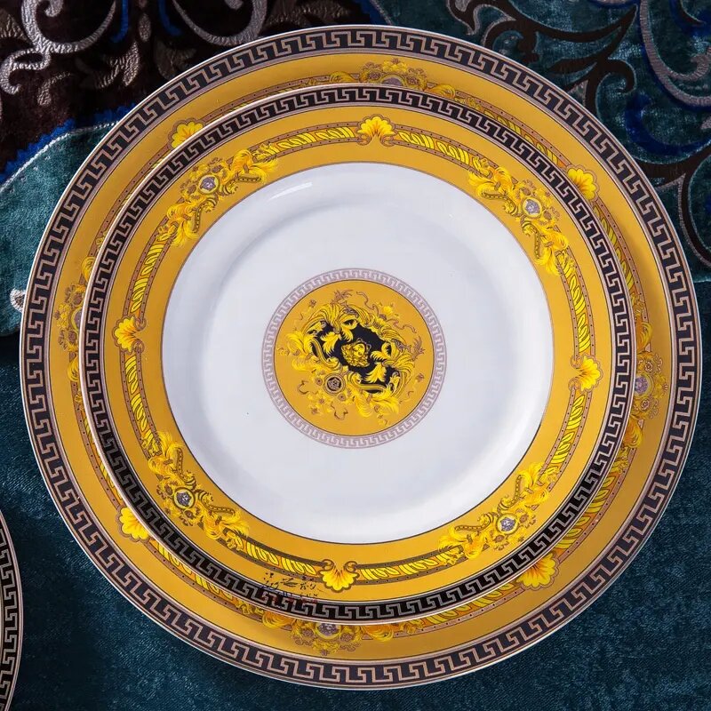 58pcs deluxe ceramic tableware set