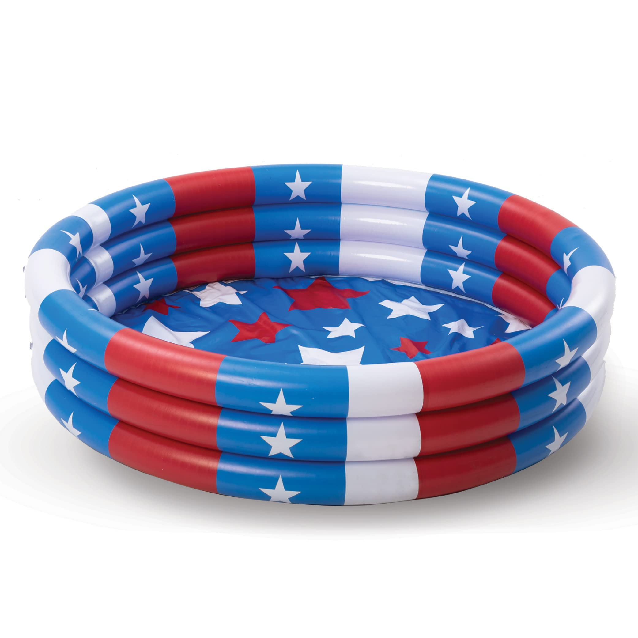 Clearance - 45in Star American Flag Inflatable Kiddie Pool, 1 Pack