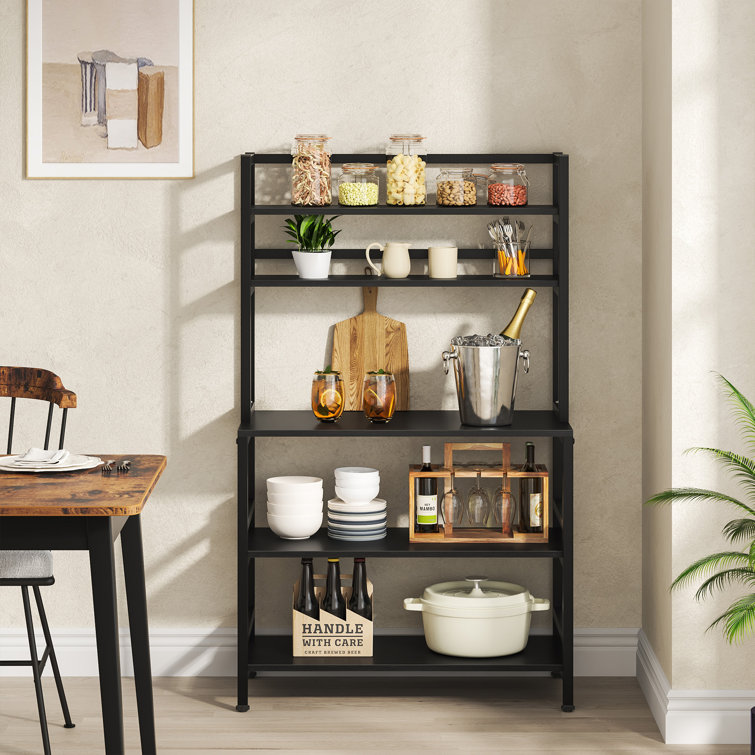 Geyer 31.5'' Iron Standard Baker's Rack with Microwave Compatibility