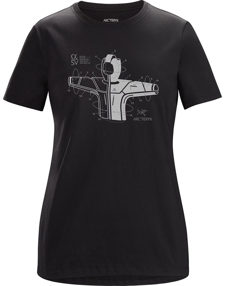 Arc'teryx Arc'hive T-Shirt Womens - Black