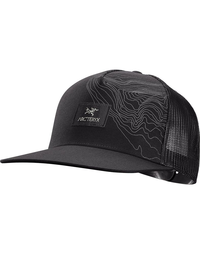 Arc'teryx Topographical Trucker Hat Womens - Black