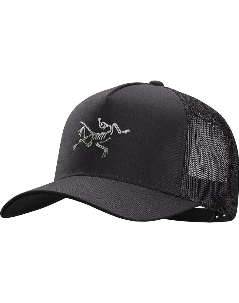 Arc'teryx Polychrome Bird Trucker Hat Womens - Black