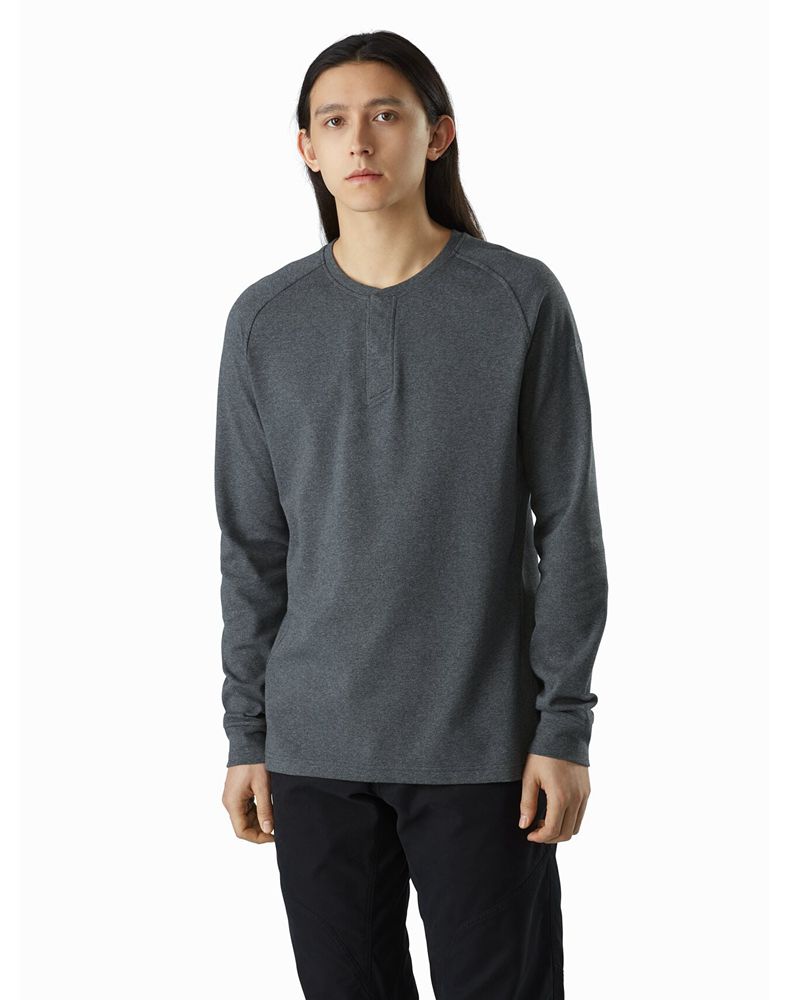Arc'teryx Sirrus Henley LS T-Shirt Mens - Grey